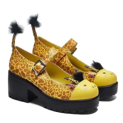 KOI footwear Tira Mary Janes 'Grazing Giraffe Edition' |<Women'S Animal Mary Janes