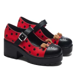 KOI footwear Tira Mary Janes 'Lucky Ladybird Edition' |<Women'S Printed Mary Janes