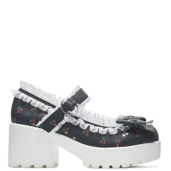 KOI footwear Tira Mary Janes Shoes 'Black Cherry Bakewell Edition'<Women'S Black Mary Janes