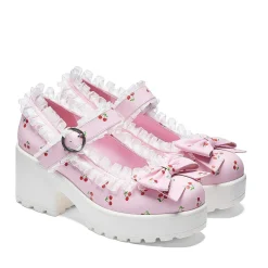 KOI footwear Tira Mary Janes Shoes 'Pink Cherry Bakewell Edition'<Women'S Printed Mary Janes