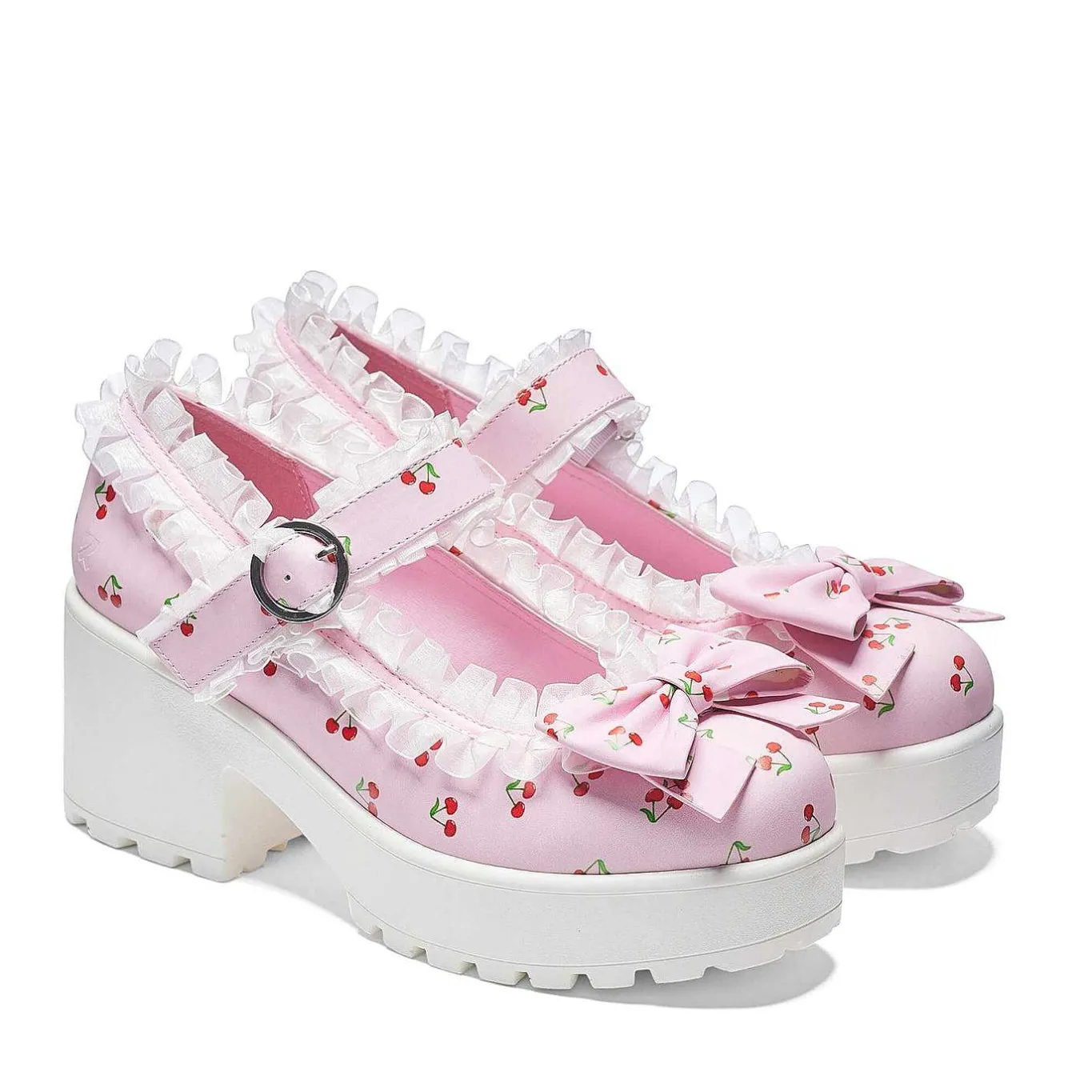 KOI footwear Tira Mary Janes Shoes 'Pink Cherry Bakewell Edition'<Women'S Printed Mary Janes