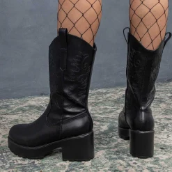 KOI footwear Wintu Long Chunky Western Boots<Women'S Platform Boots