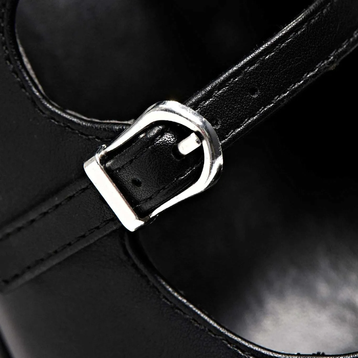 KOI footwear Zeba Black Platform Heels<Women'S Heeled Mary Janes
